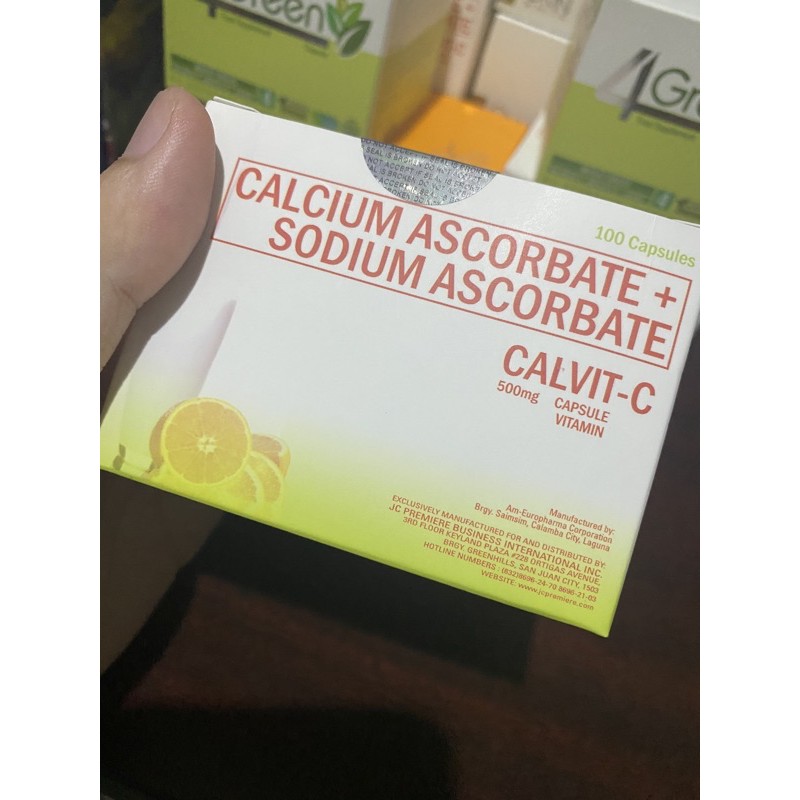 Calvit C (Calcium Ascorbate + Sodium Ascorbate) 500mg (1box) Shopee