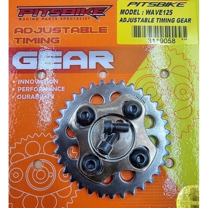 Pitsbike Adjustable Adj Timing Gear Cam Gear Wave125 XRM125 Rs125 Carb