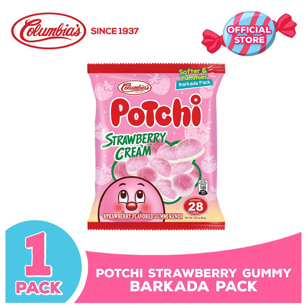 Columbia Candies Potchi Strawberry CreamGummy Candy Barkada Pack Shopee Philippines