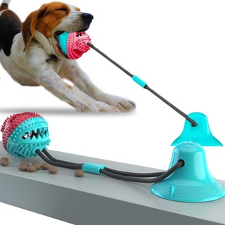 Dog Toy Dog Rope Chew Toys Pet Molar Bite Toy Interactive Pet Treat Ball Dog Teeth Cleaning Toys
