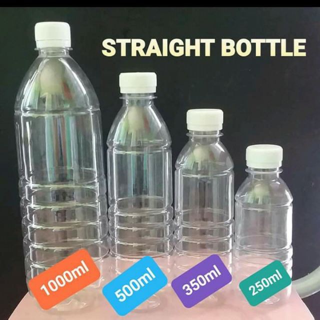 Straight Pet BOTTLES 320ml, 350ml,500ml 1L, 1.5L | Shopee Philippines