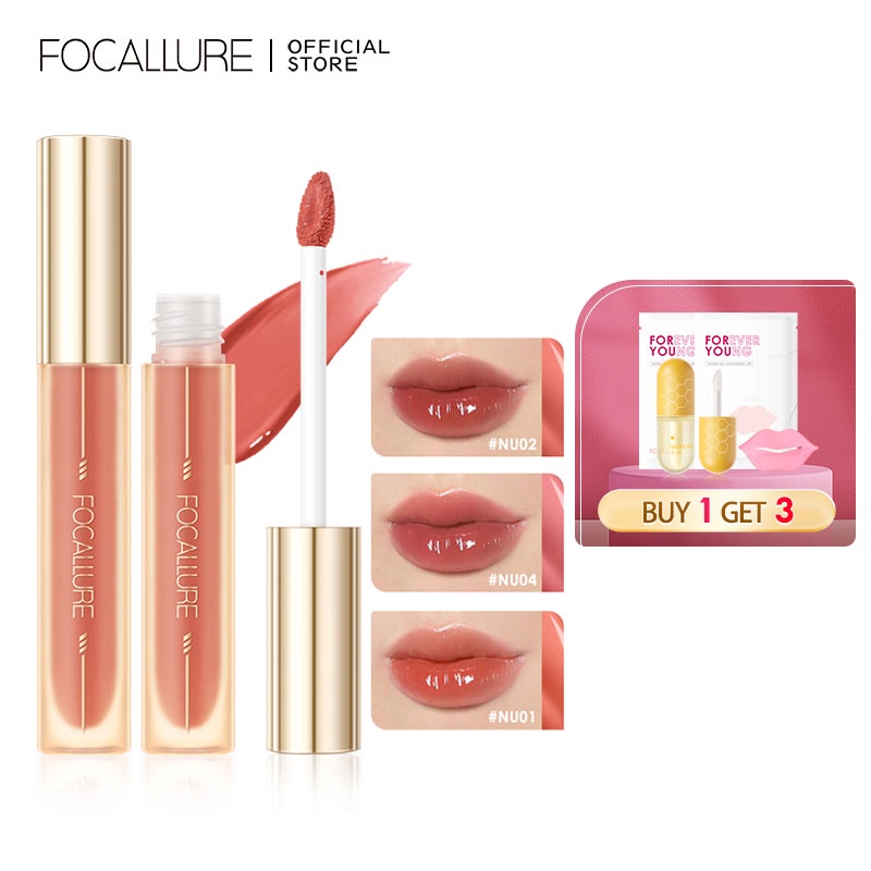 Focallure Ambergold Glasting Essence Lip Tint Lip Care Textures High