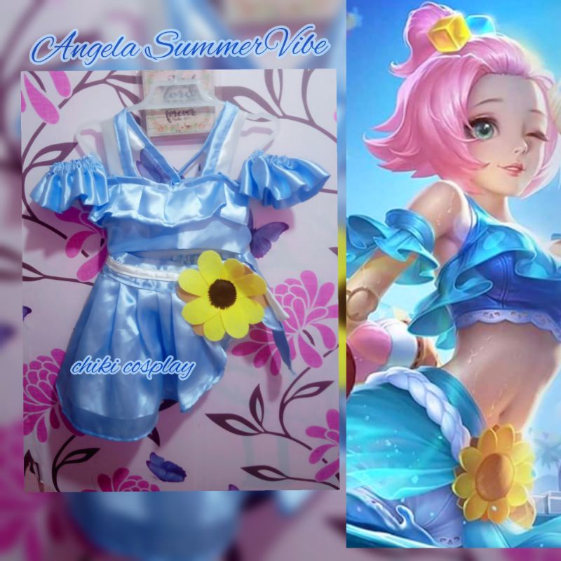 Angela Summervibe Mobile Legends Costume Cosplay Mto Baby Girl Kids Shopee Philippines