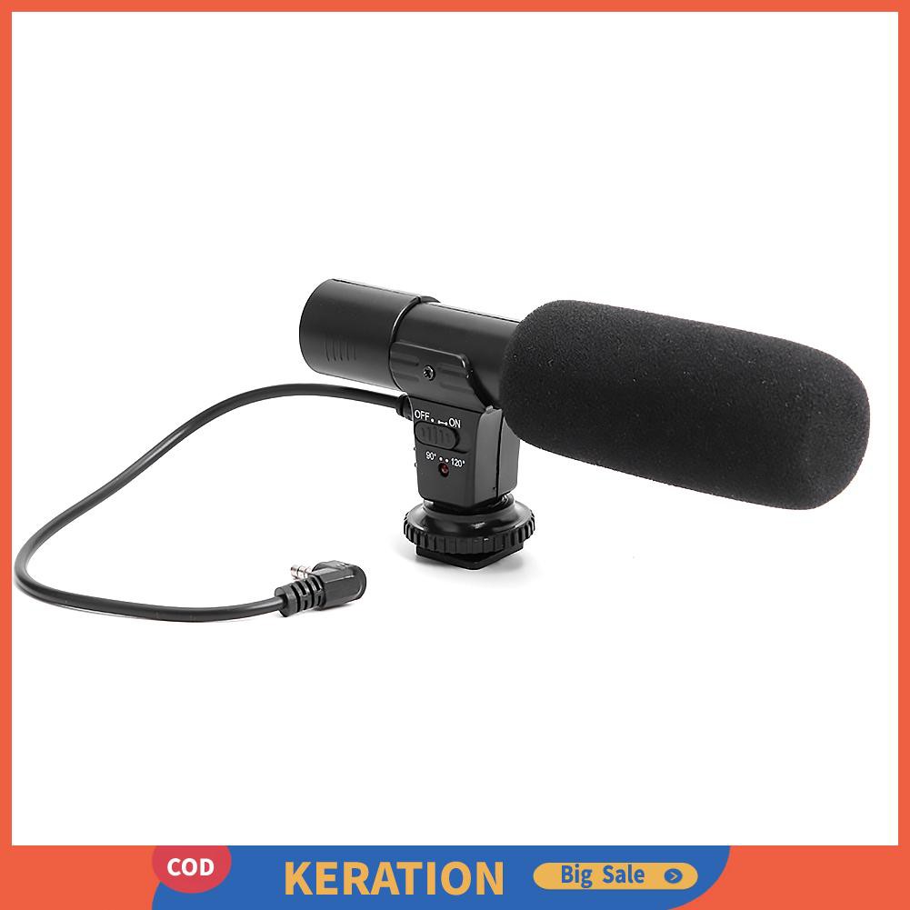 【Ready COD】Mic01 Professional External Stereo Wire Digital Vlog HD