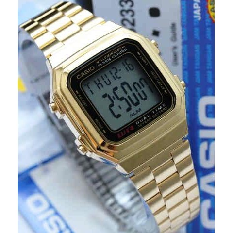 casio a178w gold