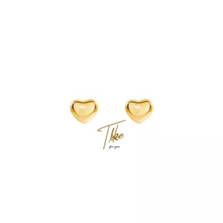 【Ready Stock】☍☇Tala by Kyla＆TBK 18K Gold Love Heart Stud Earrings Female Niche High Sense Ear-Caring