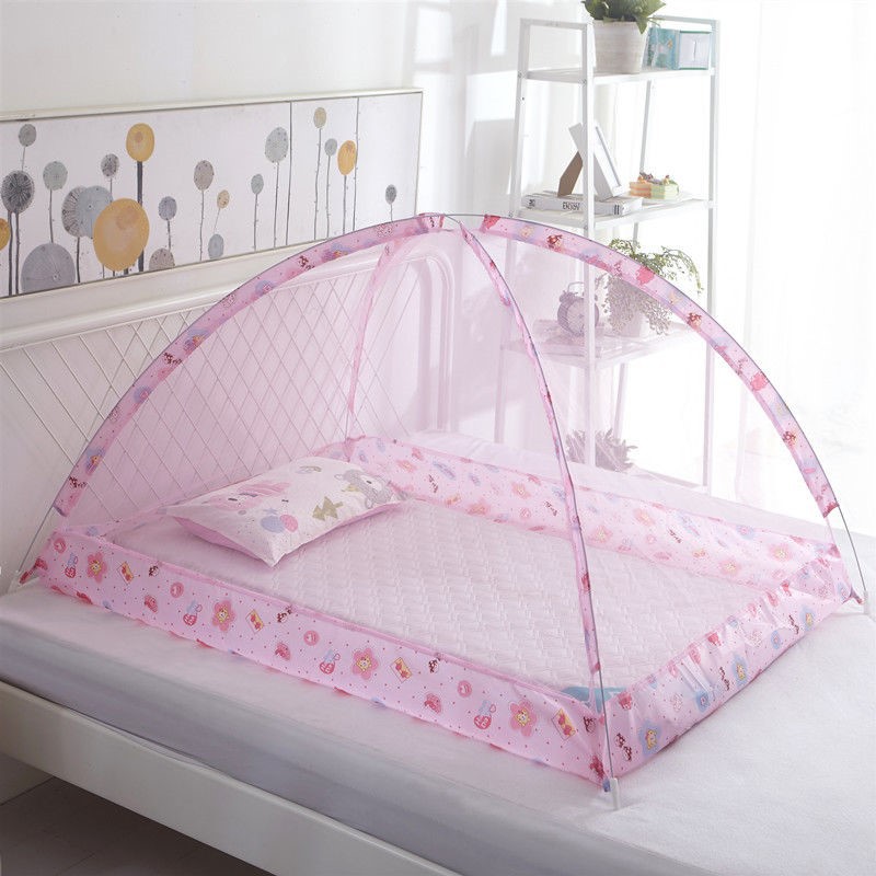 small baby bed with net