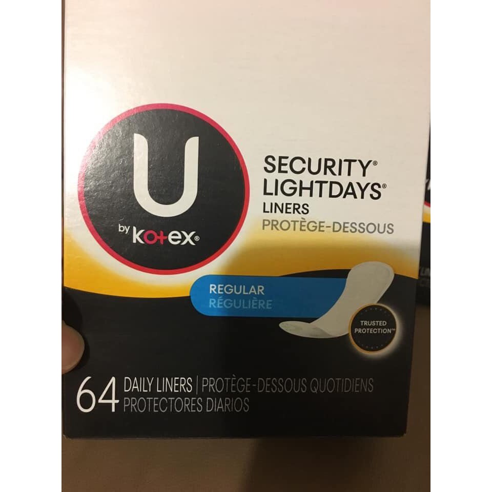 U By Kotex Security Lightdays Regular Liners 64 Counts Shopee Philippines