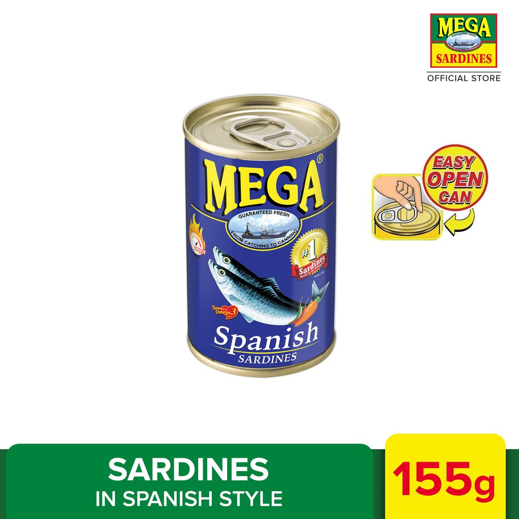 Mega Sardines in Spanish Style 155g Shopee Philippines