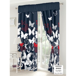 New White Curtains Sales Home Decor 5D Rose and Butterfly Printed Curtain for Window 140cmx180cm 1PC #9