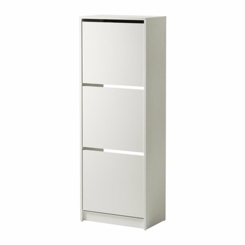 Ikea Bissa 3 Compartments Shoe Cabinet White Shopee Philippines