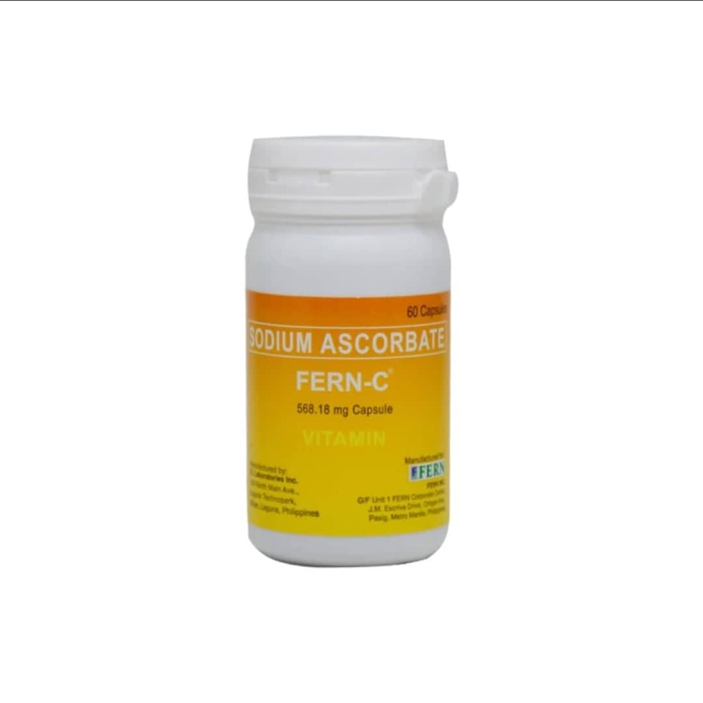 FernC Sodium Ascorbate Vitamin C 500mg 60 Capsules (1 Bottle) Shopee