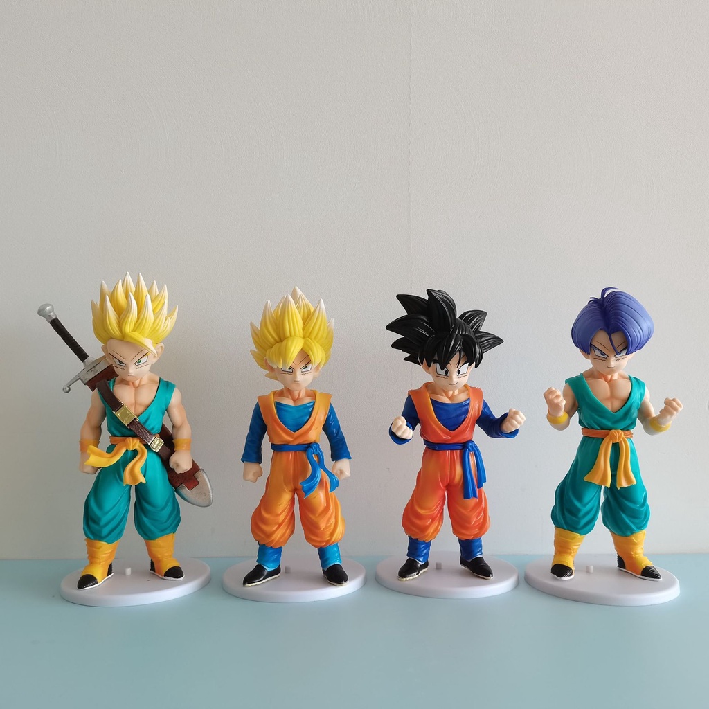 Anime Dragon Ball Z New Figure Super Saiyan Trunks Son Goten PVC Action