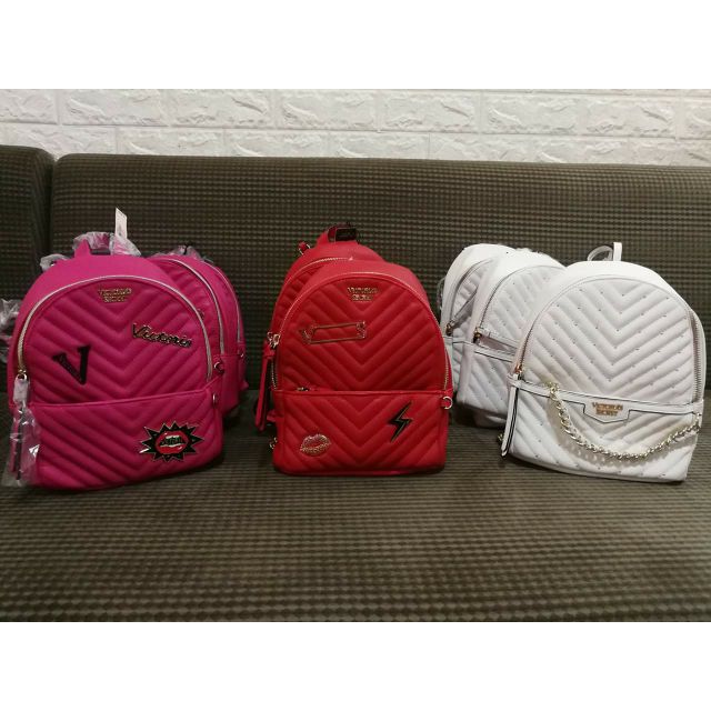 red victoria secret backpack