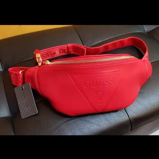 guess bum bag red