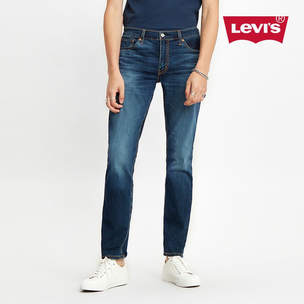 levi's men's 511 dark blue slim fit jeans