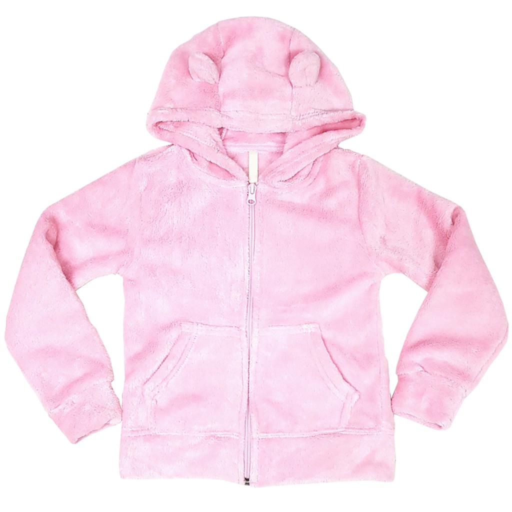 fuzzy pink hoodie