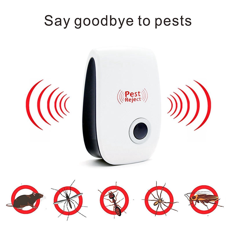 Ultrasonic Electronic Anti Mosquito Pest Bug Insect Cockroach Repeller Reject