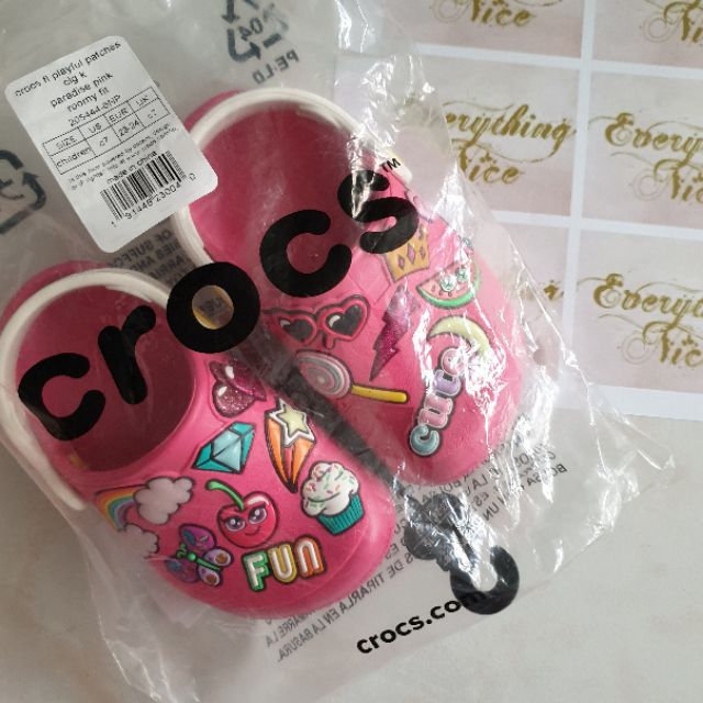 crocs with patches