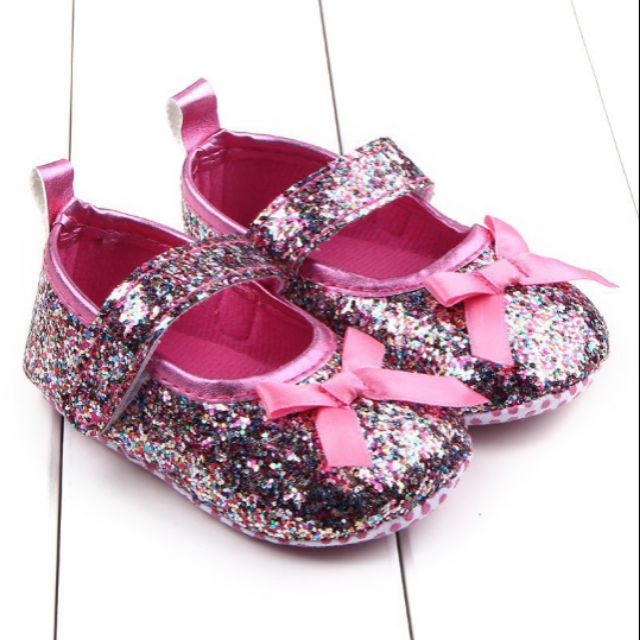 hot pink baby shoes