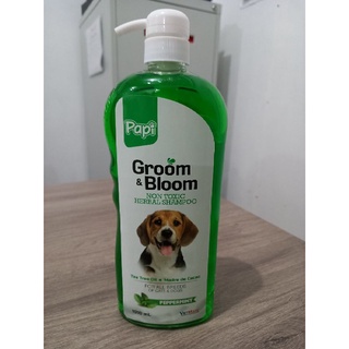 Papi Groom & Bloom Anti Tick and Flea / Anti Mange Shampoo for dogs and Cats 1000mL