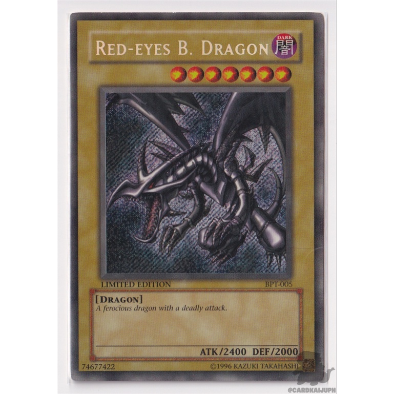 Yu Gi Oh Red Eyes B Dragon Bpt 005 Secret Rare Hp1 Yugioh Trading Card Game Shopee Philippines