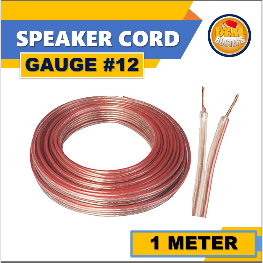 speaker wire gauge 12 (1 meter) Shopee Philippines