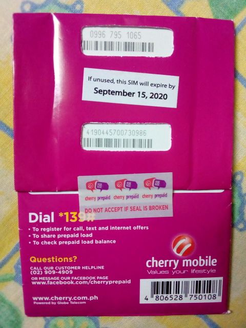 how to check balance in cherry mobile sim