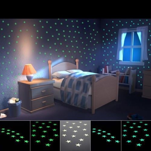 100x Home Dark Star Stickers Decal Baby Kids Nursery Room Shopee
