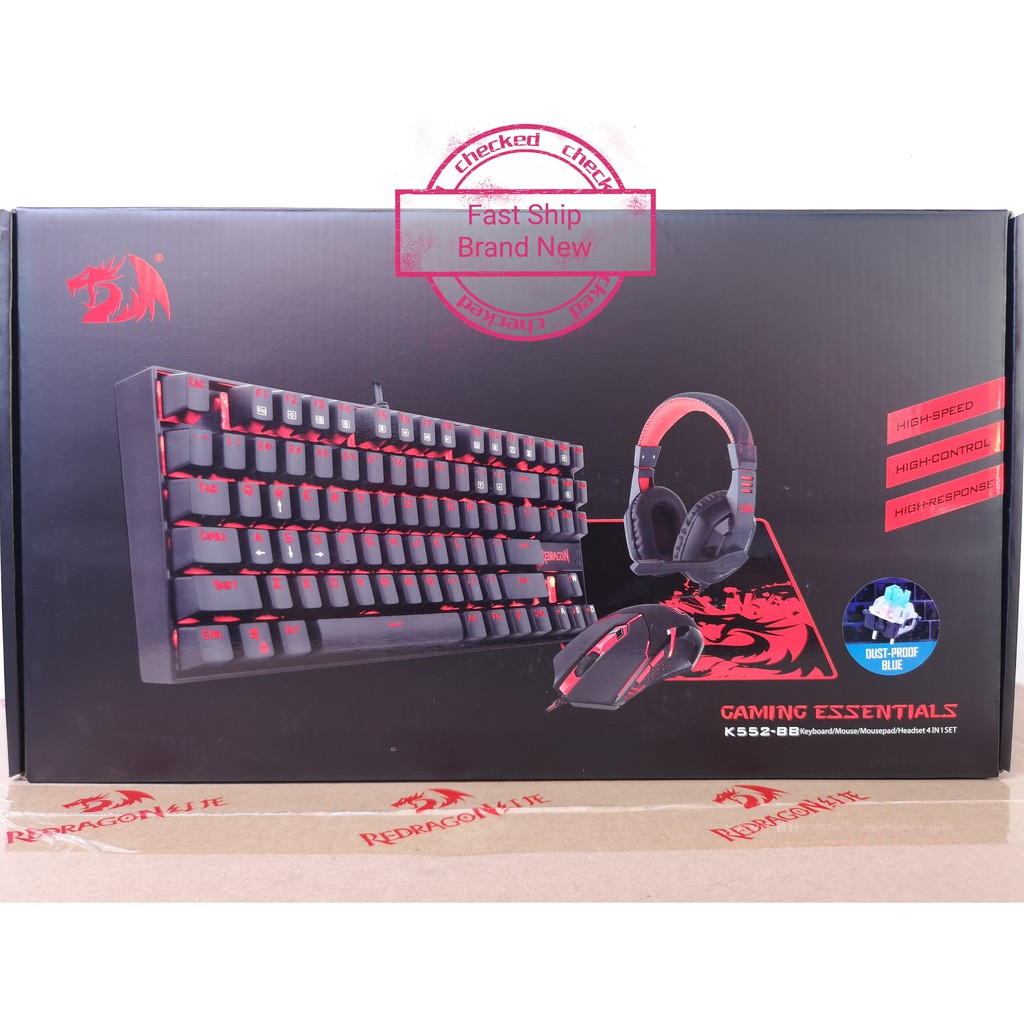 K552BB2 Redragon mechanical keyboard 4 in 1 bundle Shopee Philippines