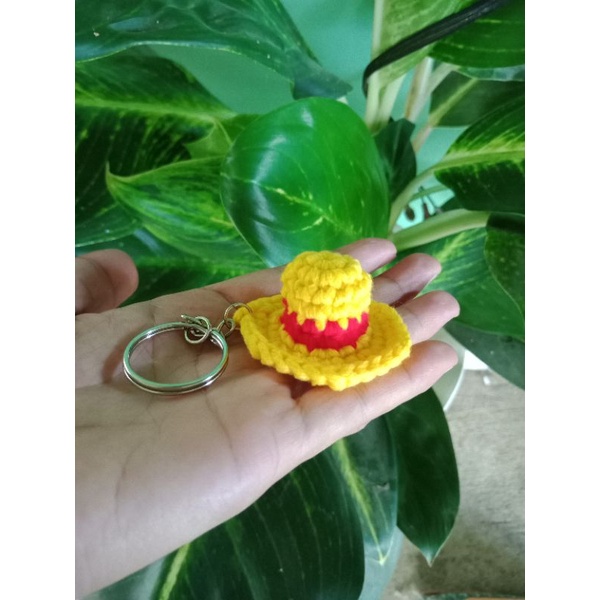 One piece hat keychain(crochet) Shopee Philippines