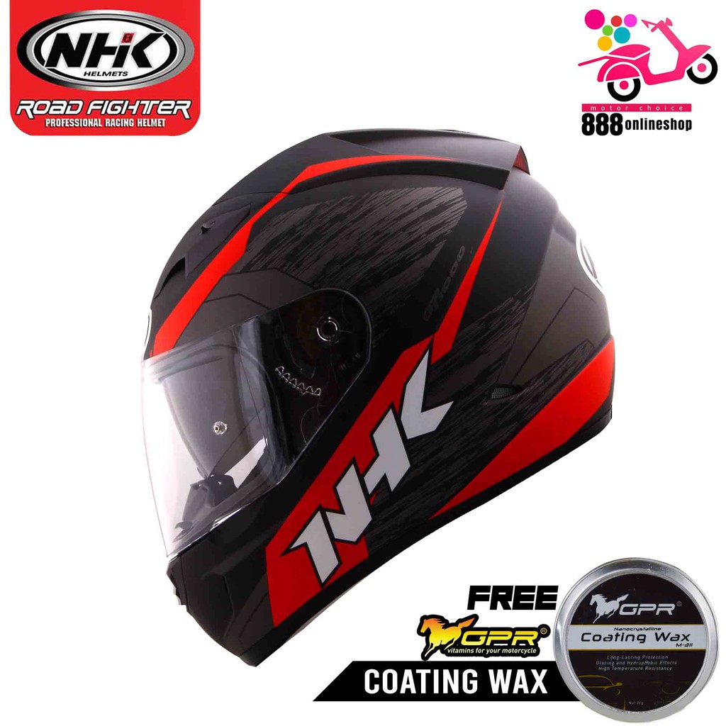 NHK HELMET GP-1000 AXION (DUAL VISOR) WITH FREE GPR ...