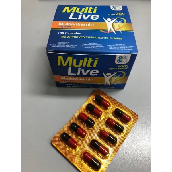 Multivitamin for adults (Multicaps) 100capsule Shopee Philippines