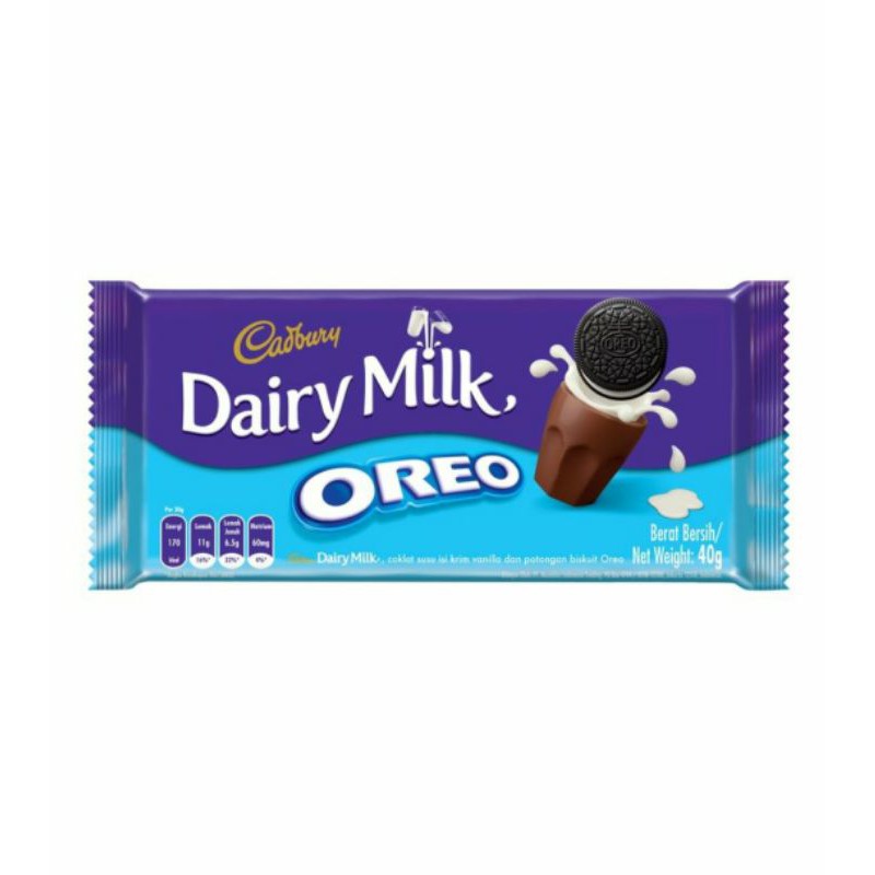 Cadbury Cocolate Dairy Milk Oreo 40g Shopee Philippines