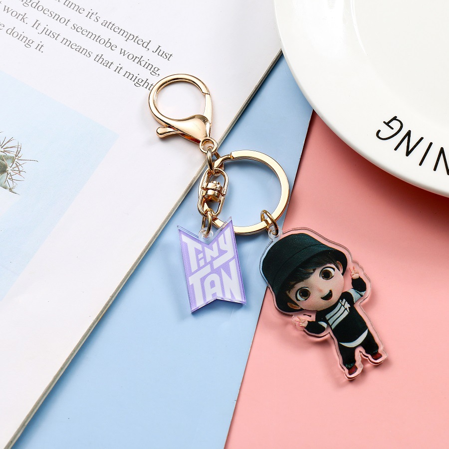 KPOP BTS TinyTAN Cartoon Keyring JK V JIMIN JIN SUGA RM J-HOPE Keychain  Pendant | Shopee Philippines