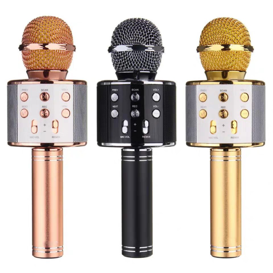 Wireless Bluetooth Microphone WS 858 Karaoke Speaker Shopee Philippines