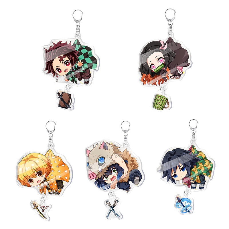 Demon Slayer Weapon Pendant keychain Tanjirou Nezuko Zenitsu Inosuke ...