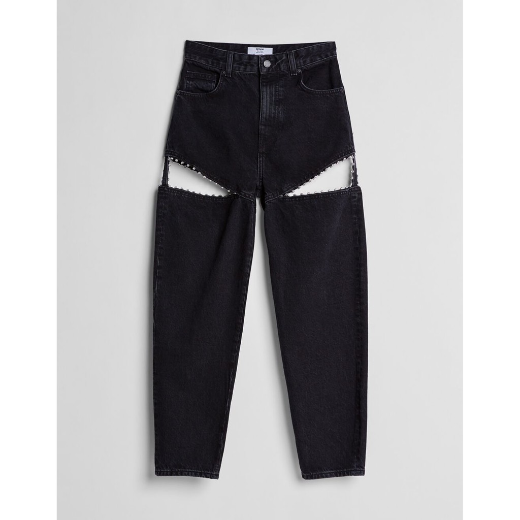 bershka mom jeans straight leg