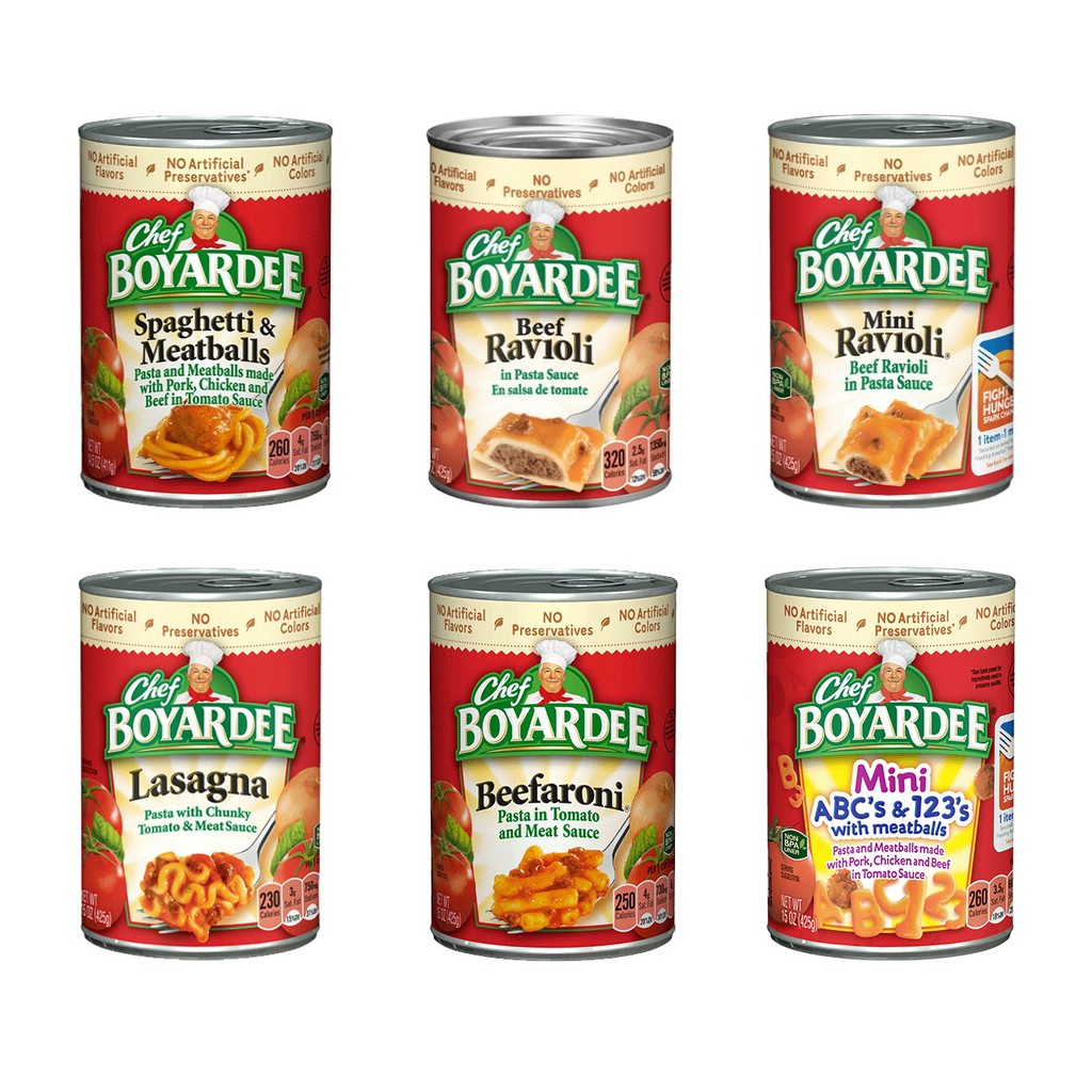 Chef Boyardee Quick Convenient Pasta Meals In 15oz 425g Cans Classics Minis Shopee Philippines