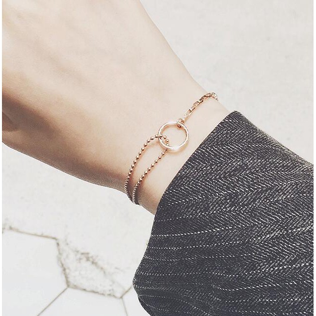 simple rose gold bracelet