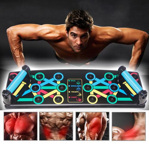 9 in 1 Push up Board Stands Fitness Workout Pull rope GYM Chest Muscle Training 