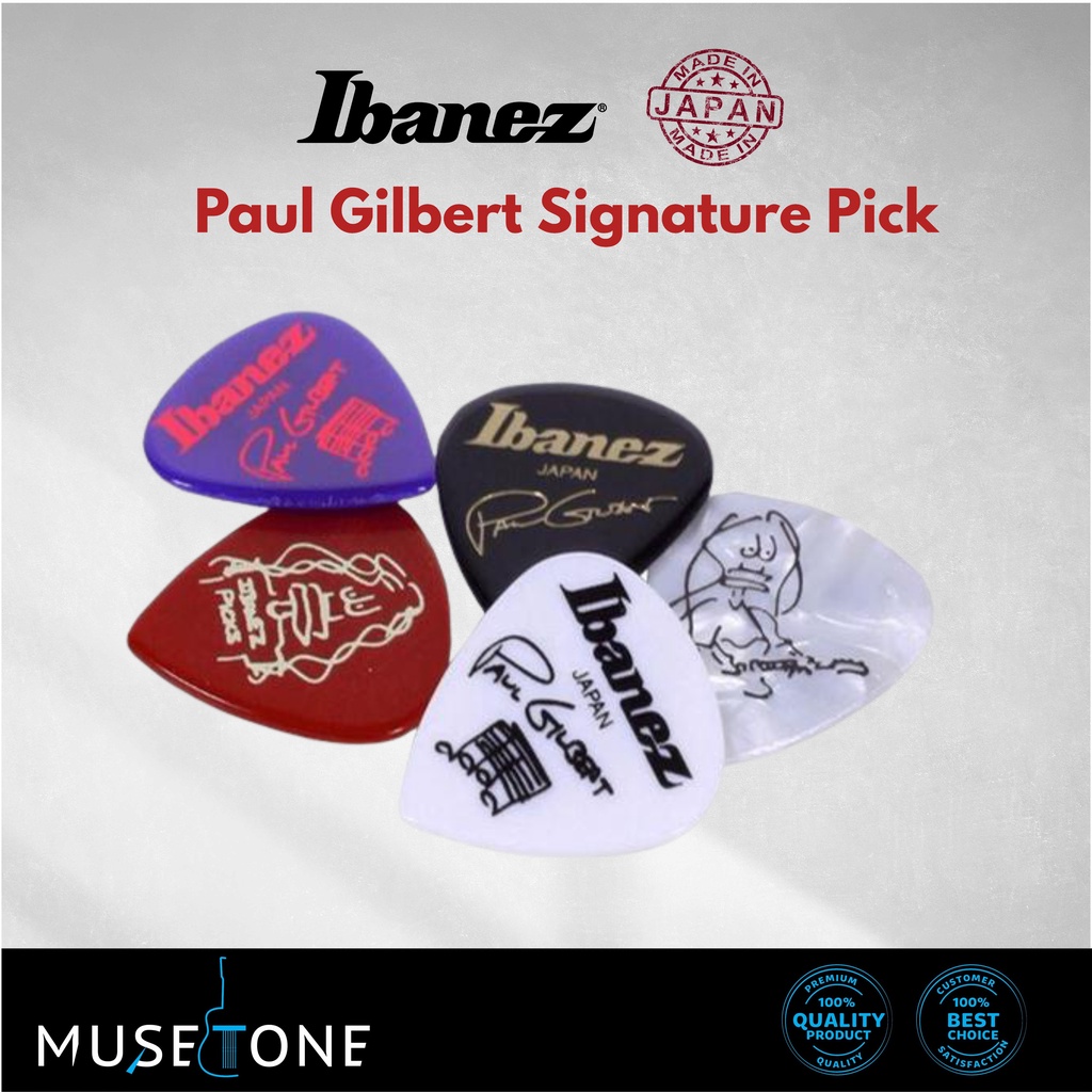 Set De Púas Para Guitarra Ibanez B1000PGBK Paul Gilbert Signature 6 Unidades Negro
