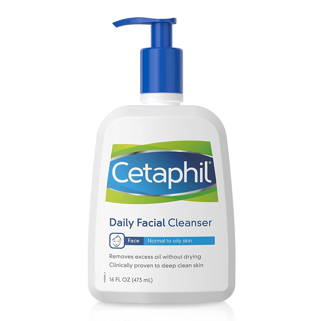 Face Wash by CETAPHIL, Daily Facial Cleanser for Sensitive, Combination to Oily Skin, 0.17 FL. OZ