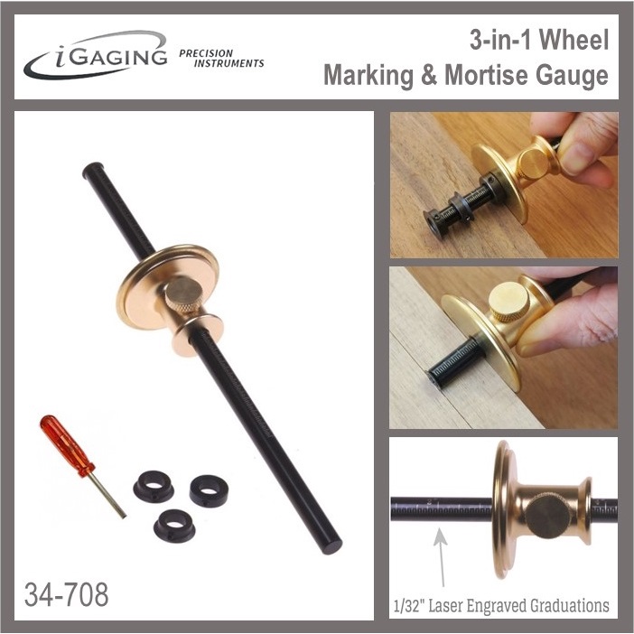 Igaging Wheel 3 in 1 Marking & Mortise Gauge 34708 Shopee Philippines