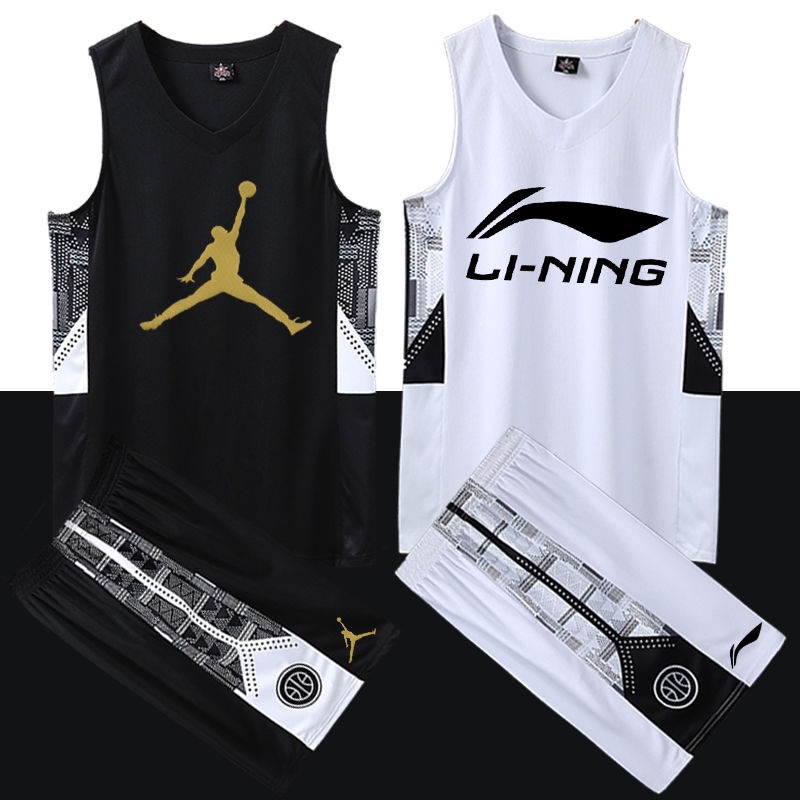 Basketball uniform suit male custom DIY printing middle school student
