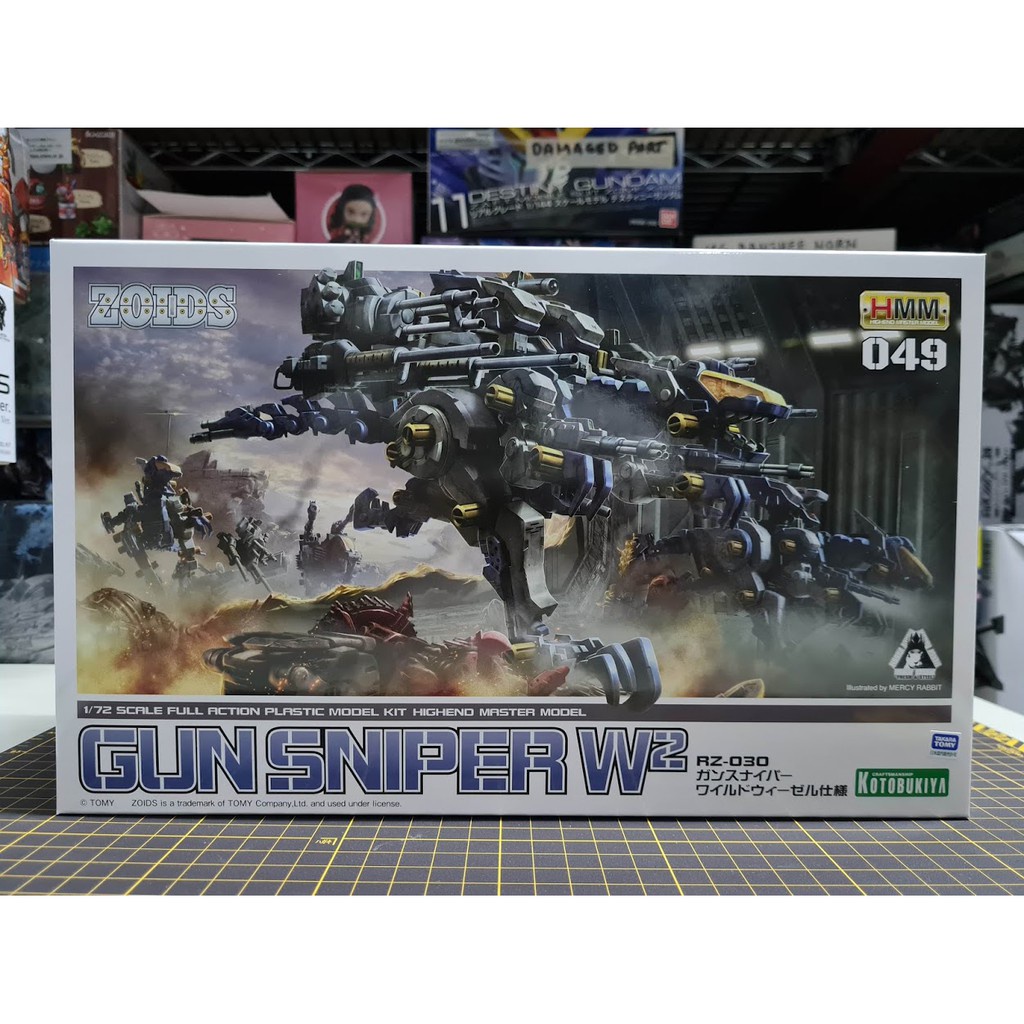HMM Highend Master Model ZOIDS 1/72 RZ030 Gun Sniper W2 Wild Weasel Shopee Philippines