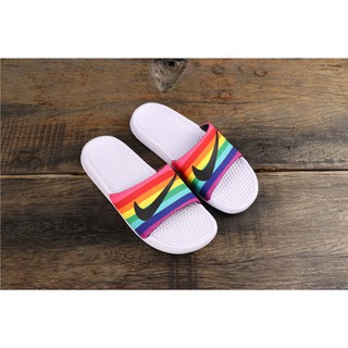 rainbow nike sandals