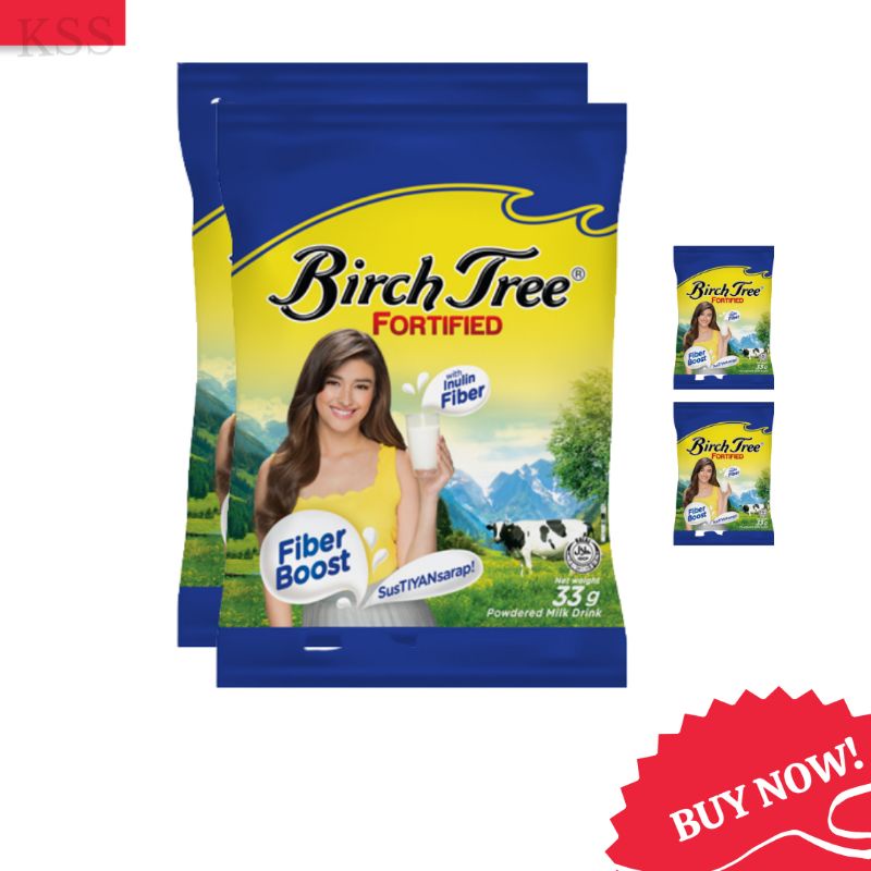 BIRCH TREE Fortified Powdered Milk Drink 33g | Shopee Philippines