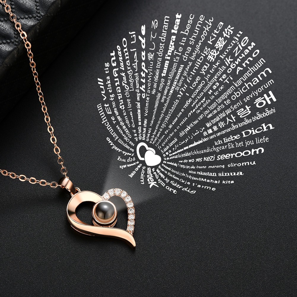 100 Language I Love You Necklace Say Love Pendant Necklaces MZ#LX087 | Shopee Philippines