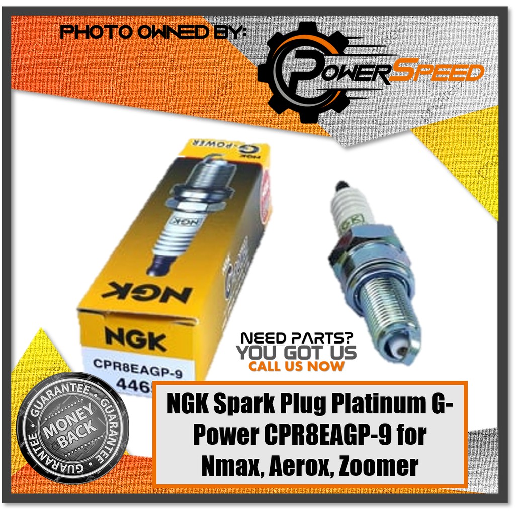 NGK Spark Plug Platinum GPower CPR8EAGP9 for Nmax, Aerox, Zoomer